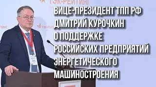 Вице-президент ТПП РФ Дмитрий Курочкин о поддержке предприятий энергетического машиностроения