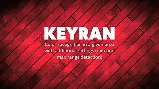 Color recognition in a given area with additional settings (min and max range detection)