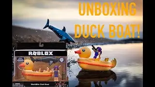 UNBOXING THE ROBLOX SHARKBITE DUCK BOAT & REDEEMING TOY CODE!!