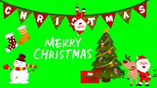 [Copyright Free] Merry Christmas Pack Green Screen - GS studio