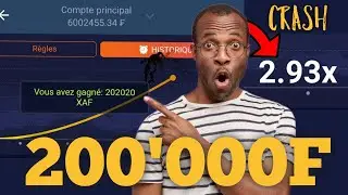 Faille jeu Crash 200.000 FCFA par jour sur 1xbet || épisode 1xbet partie 1