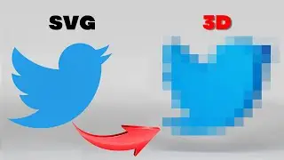 How To Convert SVG Logo to 3D? Blender 3.3 Tutorial For Beginners