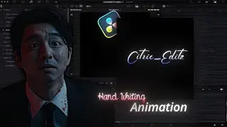 Hand Writing Text Animation Tutorial In Davinci Resolve | Citric Editz.