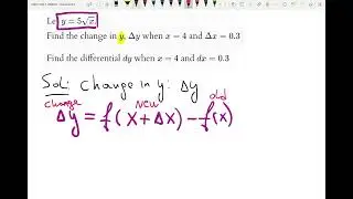 265: 2.8 #4  Differentials, dy vs delta y