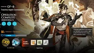 Arknights A Flurry to The Flame CF-8 AFK + MISSION | Trust farm