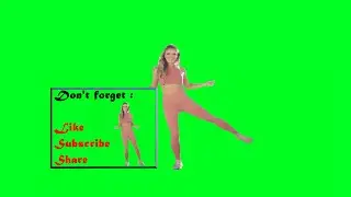 Green Screen Effect Video - Girl at Gym || Free to Use
