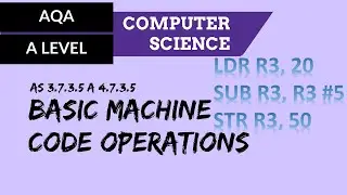 AQA A’Level Basic machine code operations
