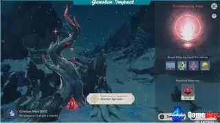 Frostbearing Tree & Quest Crimson Wish【Genshin Impact】Sanchezkids Gameplay