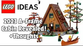 Lego Ideas 21358 A-Frame Cabin Revealed For 2023! Such a Cozy Cabin!