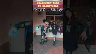 Skeleton Mickey Costume for Halloween Time at Disneyland 💀🎃🖤✨
