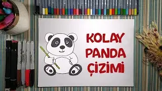 Kolay Sevimli Panda Çizimi | Çizme ve Boyama | Çocuklar İçin Resim Çizme