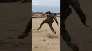 China army engineer＃Landing on the beach＃PLA