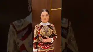 Nigina Amonkulova in a beautiful dress 👗