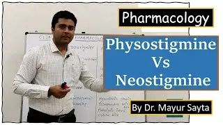 Physostigmine vs Neostigmine | Pharmacology | Physostigmine | Neostigmine