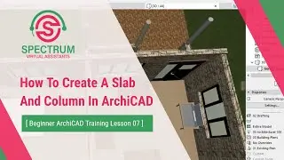 How To Create A Slab  And Column In ArchiCAD Tutorial