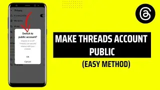 How To Make Threads Account Public