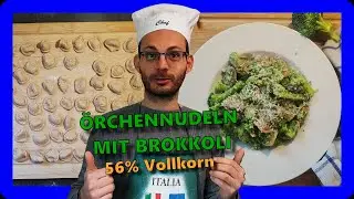 Leckere selbstegemachte Örchennudeln mit Brokkoli
