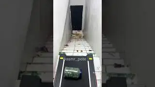 Rolling bottles down the stairs 5