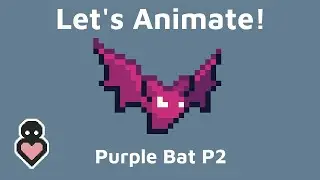 Let's Pixel - Purple Bat P2 - Flying Animation