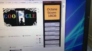 Octane benchmark score of my Chromebook home brew