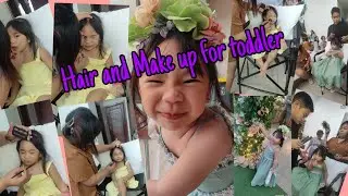 Simple hair and make up for toddler/Flower girl make up/Flower girl