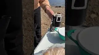 Сплав по реке Амга, кофе на берегу