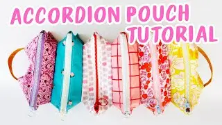 EASIEST Pinterest Sewing Project! Make an Accordion Pouch with 6 Pockets