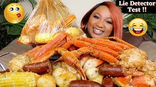 GIANT SEAFOOD BOIL IN A BAG , DUNGENESS CRAB + SNOW CRAB LEGS | SEAFOOD MUKBANG 먹방쇼 シーフード