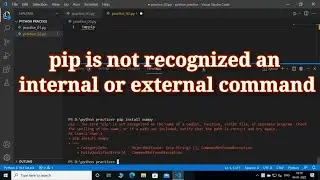 How to solve "PIP" is not recognized as internal or external command