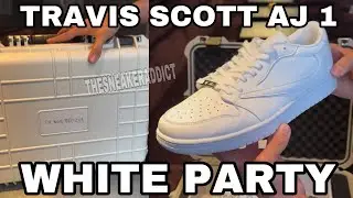 Travis Scott Air Jordan 1 White Party Sneaker First Look 