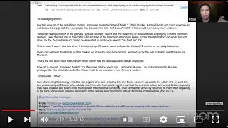 MY ANGRY LETTER TO WASHINGTON POST RE: BIDEN ATTACKS; SPESH COUNSEL BS; TUCKER CARLSON REGRETS PUTIN