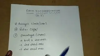 Data interpretation(DI) in telugu part-1