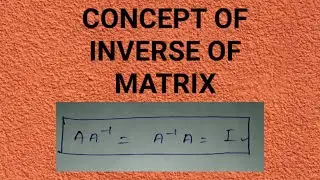 Concept of inverse of matrices  AB=BA=I