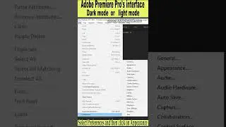 Change Adobe Premiere Pro Interface to Dark or Light Mode
