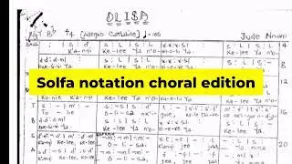 Olisa by Jude Nnam (Akam di n'elu) Solfa notation music sheet + lyrics