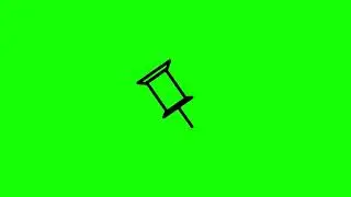 Pin icon green screen 2 | animated icon green screen