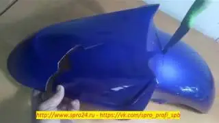 SPro® Сиренко Сергей. ✅ Ремонт детали мотоцикла YAMAHA (крыло) 👍 Сварка пластика в Спб