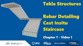 Tekla Structures - Chapter 7, Video 1 - Stairs