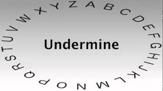 SAT Vocabulary Words and Definitions — Undermine