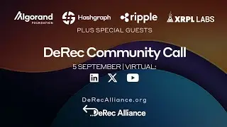 Decentralized Recovery LIVE with Algorand, Hadera Hashgraph, XRP Ripple, and NEW members.