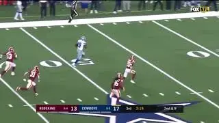 Amari Cooper Gets 90 Yard Touchdown Against The Redskins | Thanksgiving Cowboys vs Redskins