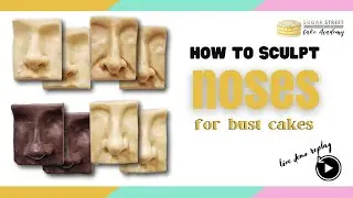 How to sculpt noses for bust cakes