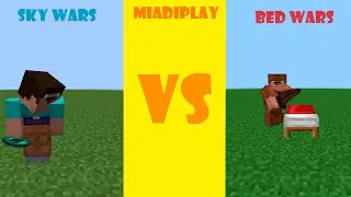 НУБ ИГРАЕТ В БЕД ВАРС И СКАЙ ВАРС ! ! ! Майнкрафт Мультик MiaDiPlay