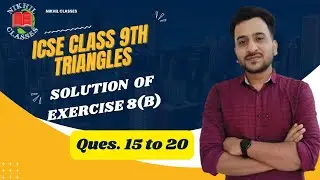 Triangles Class 9 Exercise 8(B) OP Malhotra Solutions from Ques 15 to 20.