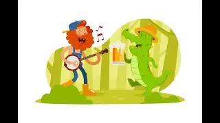 I will draw vector cartoon illustration in a modern flat style