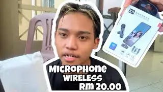 Unboxing & Review Wireless Microphone Murah Cuman 20 Ringgitan