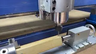 PrintNC 4th Axis initial test cut