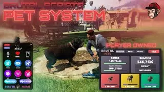 FiveM Pet System + K9 UPDATE [ESX & QBCore] | Brutal Scripts