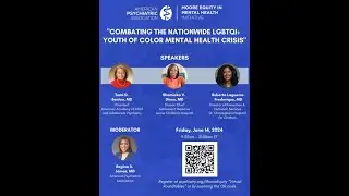 Combating the nationwide LGBTQI+ youth of color mental health crisis.