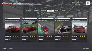 Getting 3 Stars In Every Challenge | Racing 1 License | Assetto Corsa EVO
